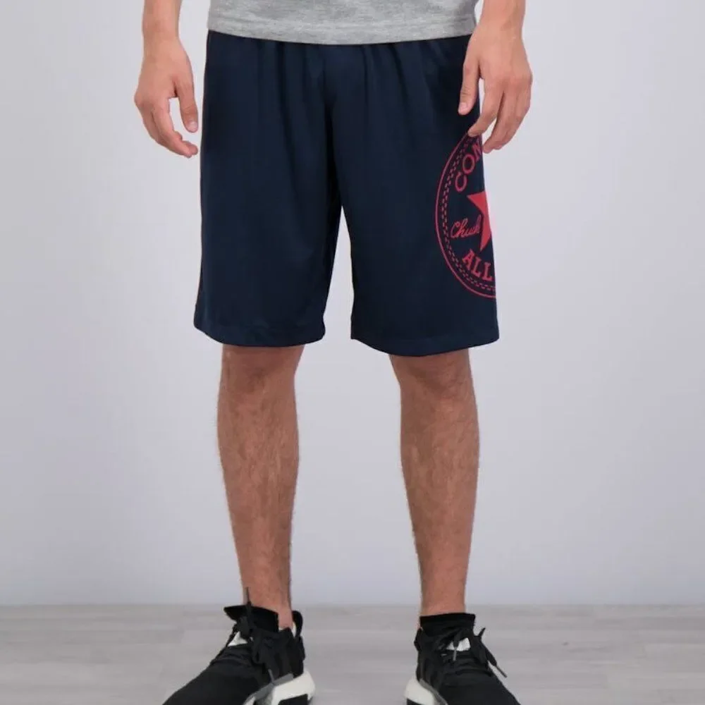 Converse Boy's Dark Blue Convertible Chuck Patch Mesh Graphic Shorts Size Large